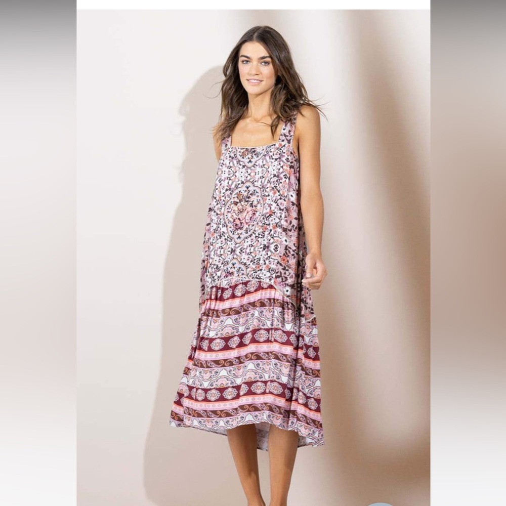 Maaji ditsy Chloe midi dress size medium